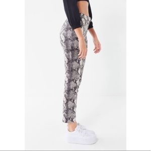 UO Maia Snake Print High-Waisted Pants!